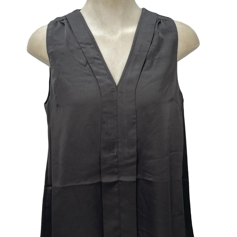 Emilia George Women's Maternity Top Black Size S Lily V-Neck Sleeveless